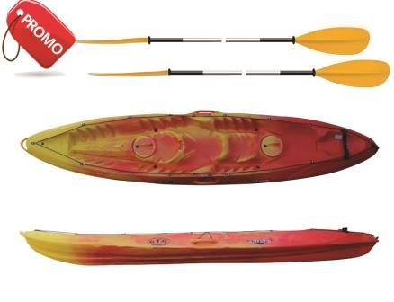 SUPER POVOLJNI PAKET!!! KAJAK RTM OCEAN QUATRO (2.klasa) 2 vesla