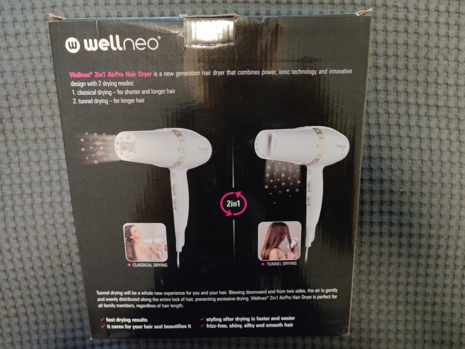 Wellneo 2u1 AirPro Hair Dryer Sušilo za kosu