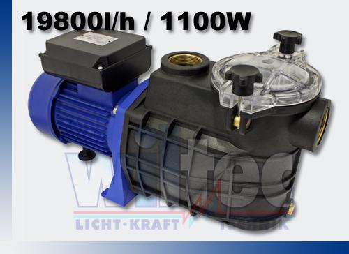 Bazen pumpa 19.800 l / h 1100W Filter pumpa