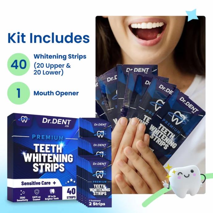 DR. DENT Whitening strips Premium NOVO