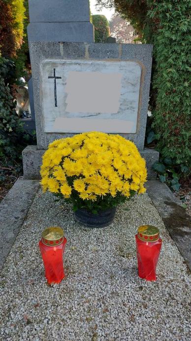 Grobno mjesto na starom dijelu groblja u Varaždinu - ustupam