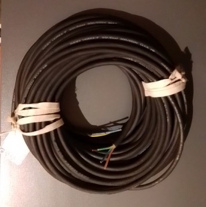 kabel gumirani H05RR-F 3G1,5 mm²