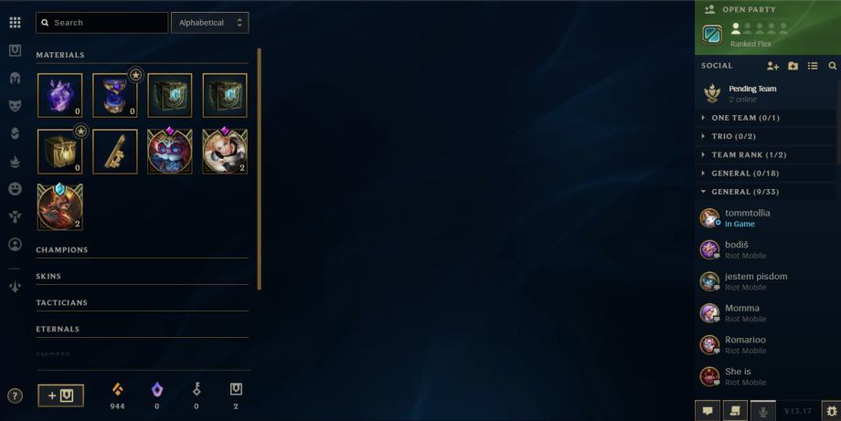 Conta De Lol Level 316 - Mmr Gold/Plat - 174 Skins - League Of Legends