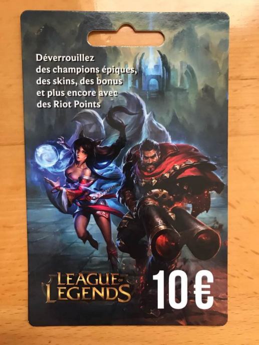 League of Legends gift card od 10€ (Lol)