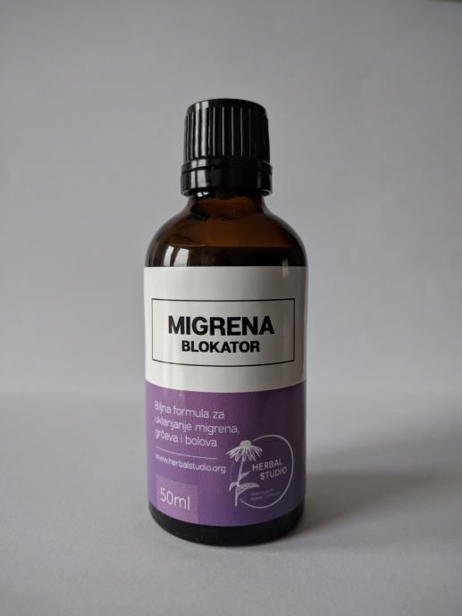 Migrena blokator - biljna formula za uklanjanje migrena, grčeva i bolo