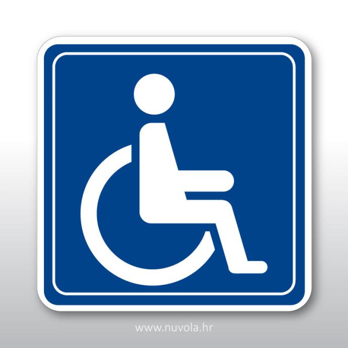 Naljepnica, znak, oznaka - Pristupačnost za invalide