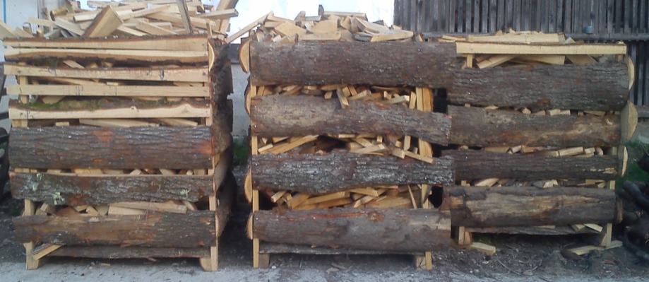 Pilanska drva za ogrijev na paletama