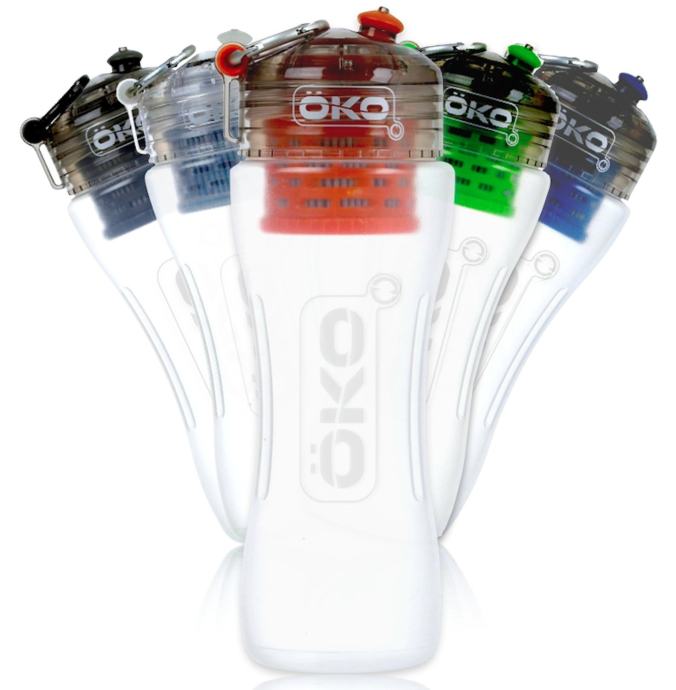 Bottiglia Filtrante OKO H2O 650 Ml - Rimuove Cloro, Batteri, Microplastiche E Piombo, Filtro Da 100 Galloni