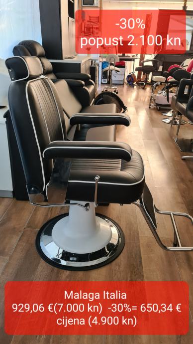 Frizerska oprema muška frizerska stolica hidraulična Italia Valencia