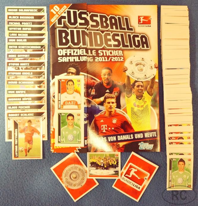 TOPPS ◄ Bundesliga 2011/12 ► kompletan set sličica + prazan album