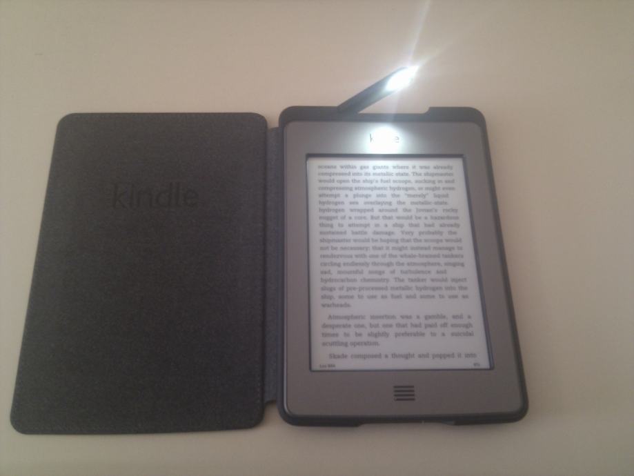 Kindle Touch (WiFi) + Kindle Touch Lighted Leather Cover, Black