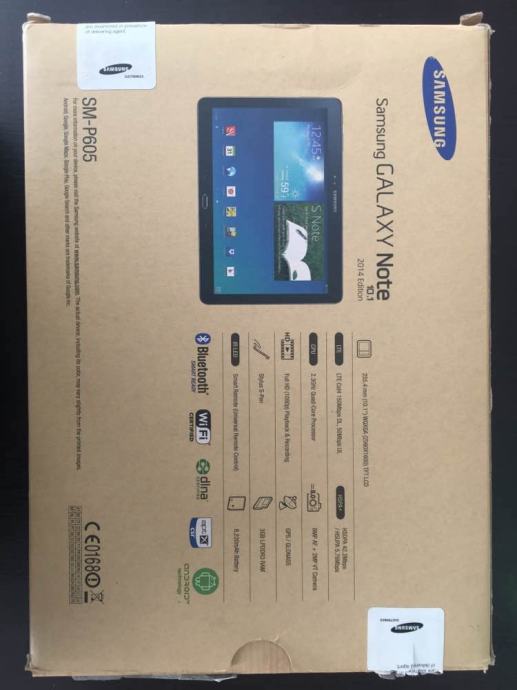 Samsung Galaxy Note 10.1 2014 Edition Lte Sm P605 Samsung SM-P605 Galaxy Note 10.1 LTE (2014 Edition)