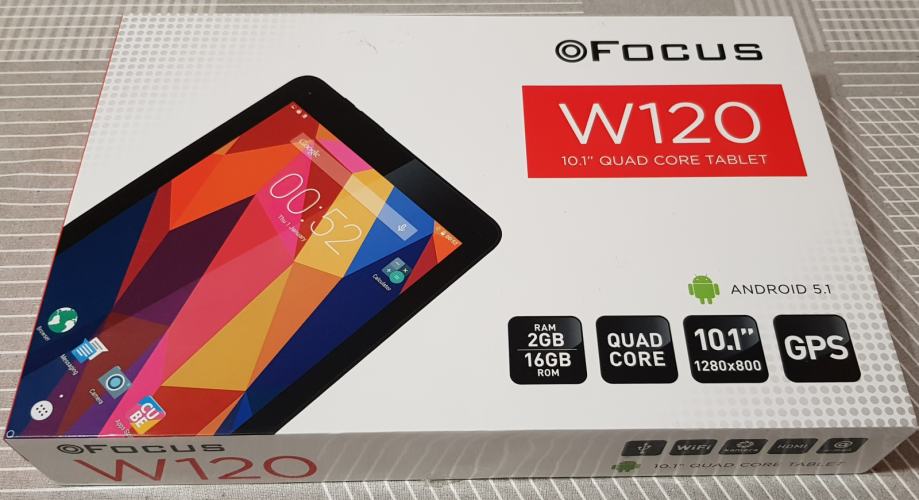 Tablet FOCUS W120, 10.1“ HD – 4 jezgre – 2 GB – jaka baterija