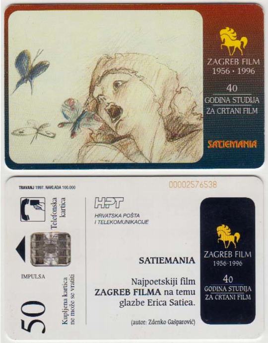 141 HRVATSKA CROATIA TEL.KARTICA SATIEMANIA 1997