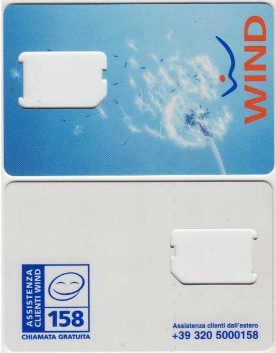 ITALIJA ITALY 07 SIM KARTICA WIND 158 SJAJ