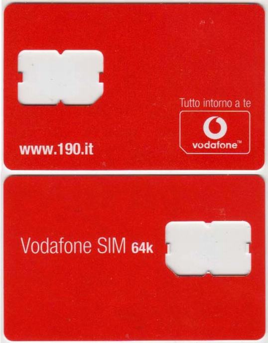 ITALIJA ITALY 24 SIM KARTICA VODAFONE 64k PS
