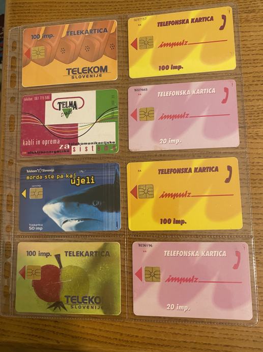 Prodajem telefonske kartice Slovenije po komadu