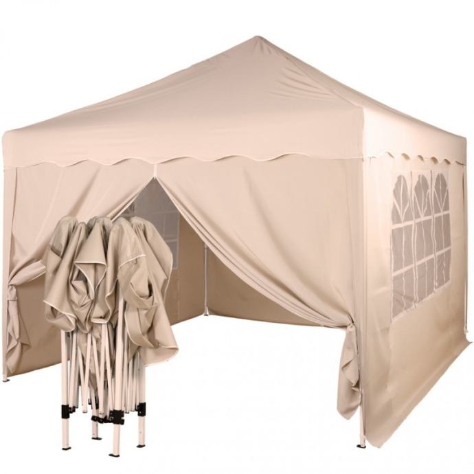 EASY UP Paviljon - šator bež/šampanj boje 3 X 3 m