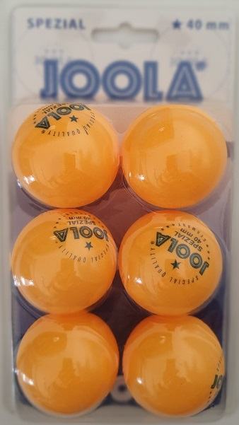 Narančasta loptica za stolni tenis Joola Spezial 1*, set od 6 komada