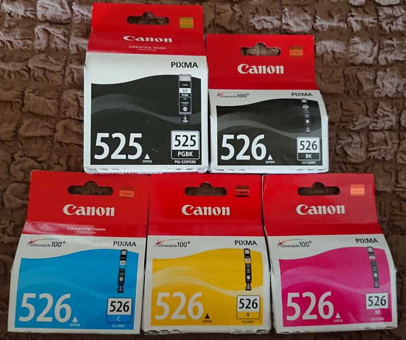 Canon tinta PGI-525PGBK, CLI-526Y, CLI-526M, CLI-526C, CLI-526BK