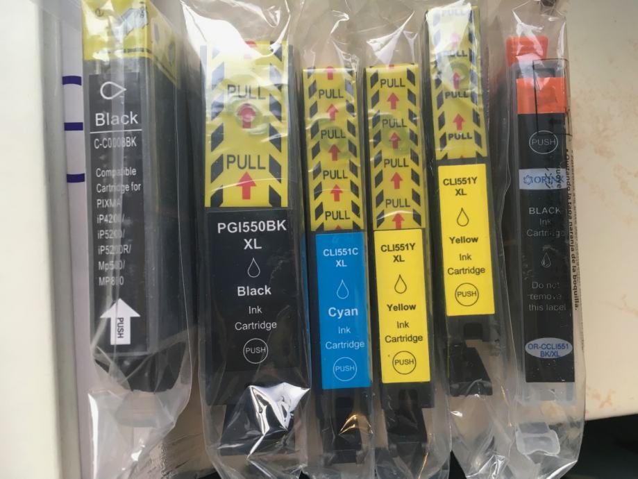 Lot De 15 Cartouches D'encre Compatibles Canon PIXMA – Modèles C-05/C-08 – 5 Jeux De 3 Couleurs