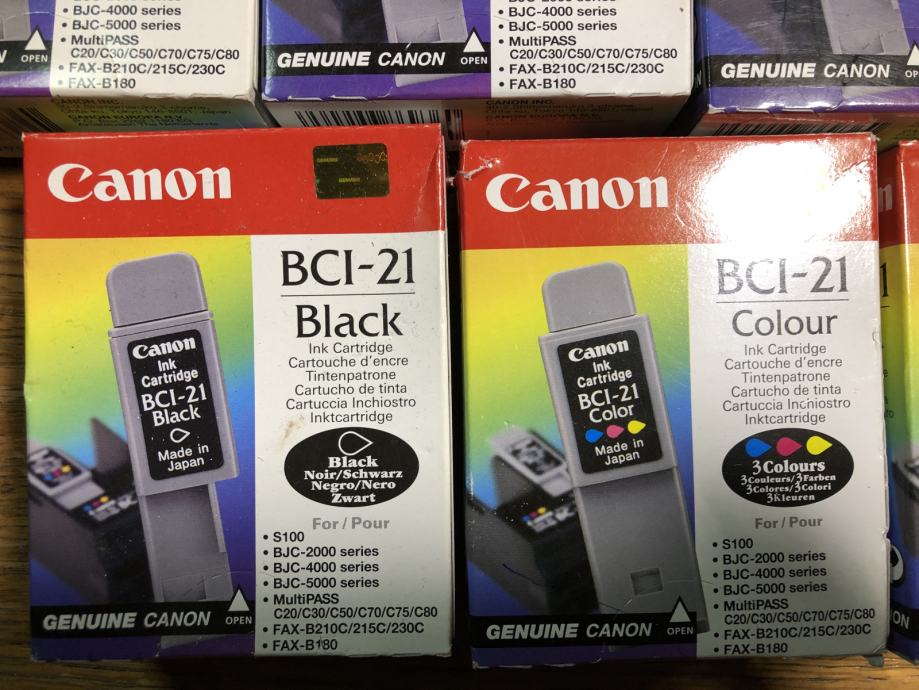 Toneri Canon BCI-21 crni + boja gratis (original)
