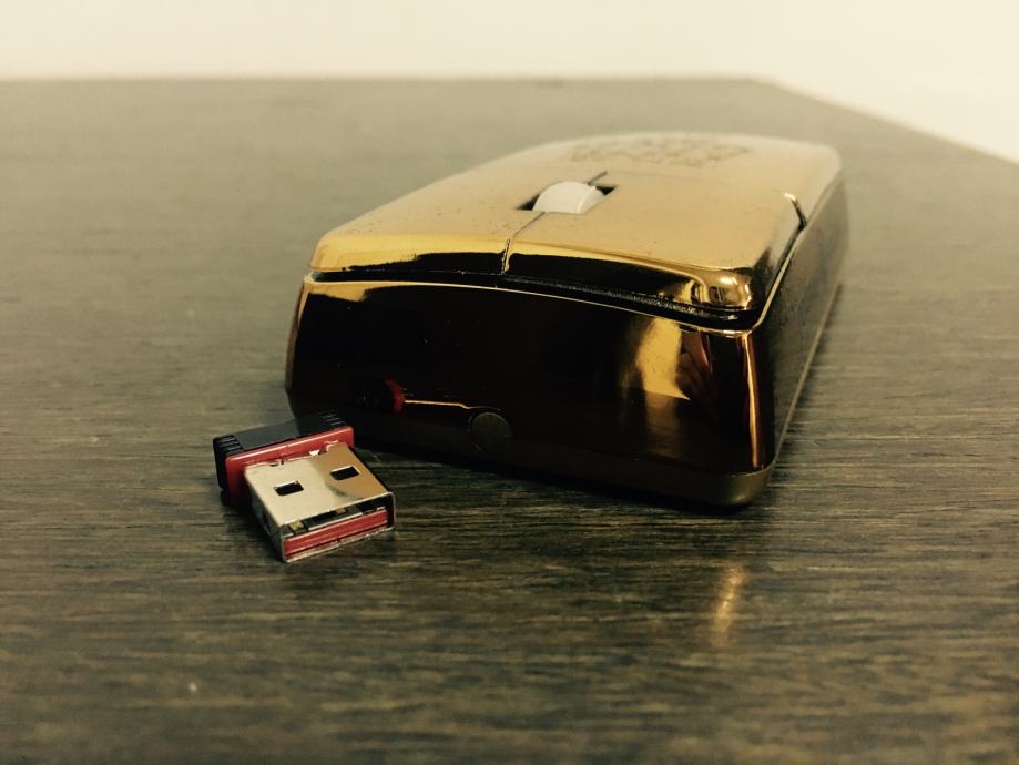 × Gold Bullion Wireless Computer Mouse NOVO TOP MODEL !! ×