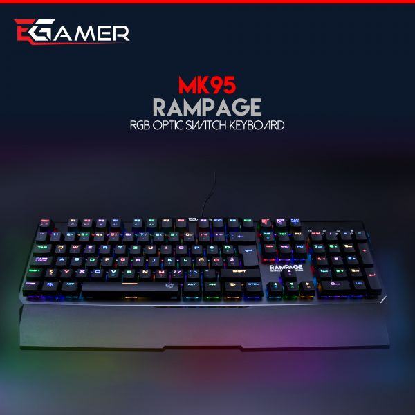 RAMPAGE MK95 RGB HRVATSKA Gaming Tipkovnica OPTO Mehanička tipkovnica