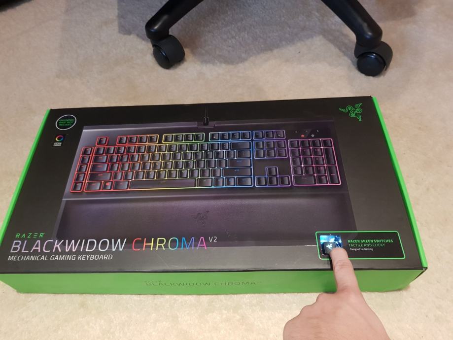 Razer Blackwidow Chroma V2 Green Switch Sound