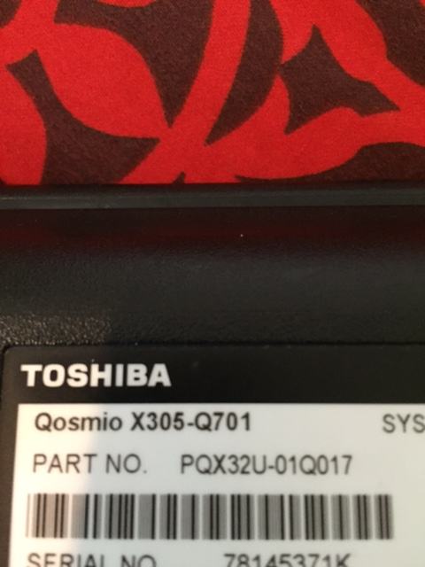 Écran LCD Pour Toshiba Qosmio X305 - Assembly Affichage Argenté - Occasion Fonctionnel