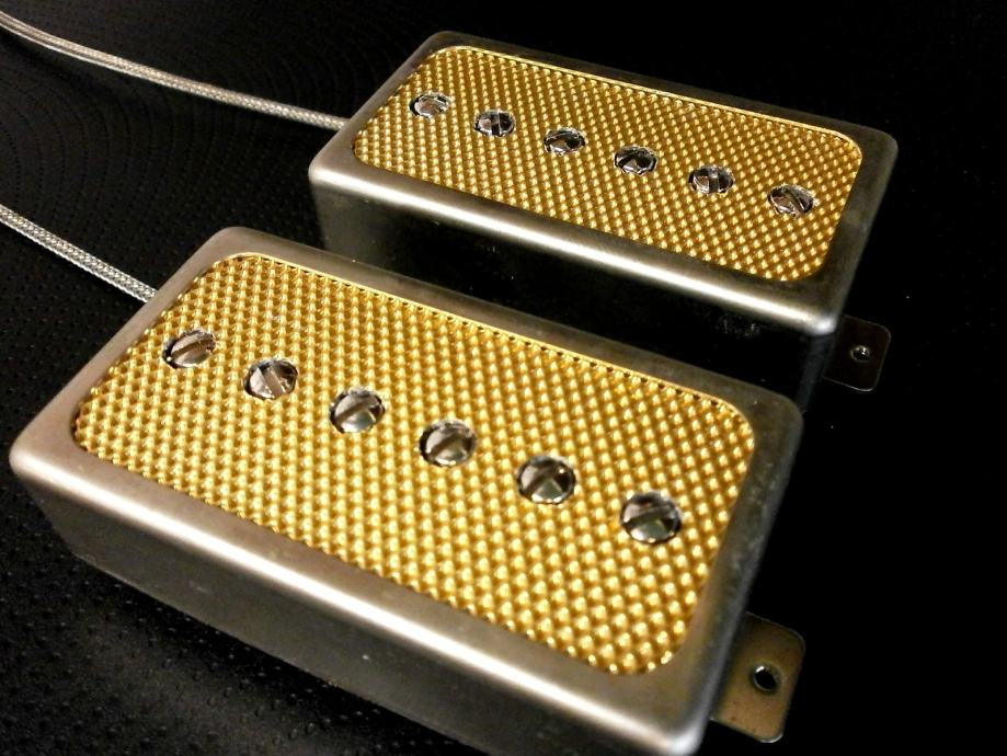 Humbucker Sized P90 / P94 Foil SET Q Pickups Hand Crafted Gibson Tone