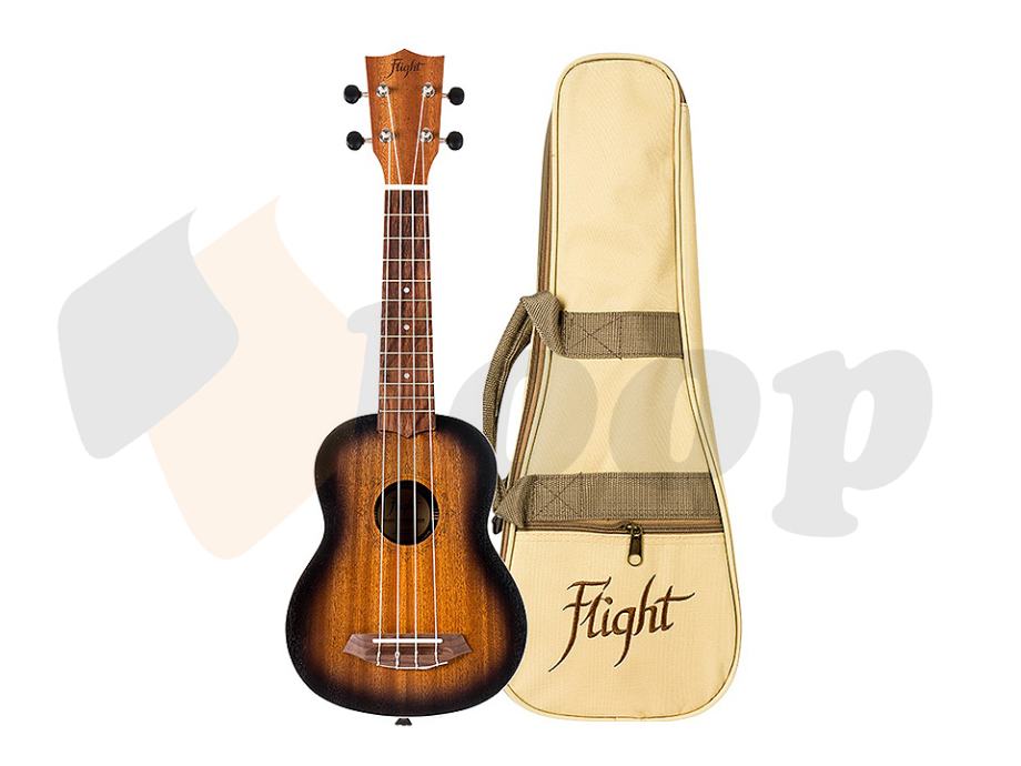 Flight NUS380 Amber sopran ukulele s torbom