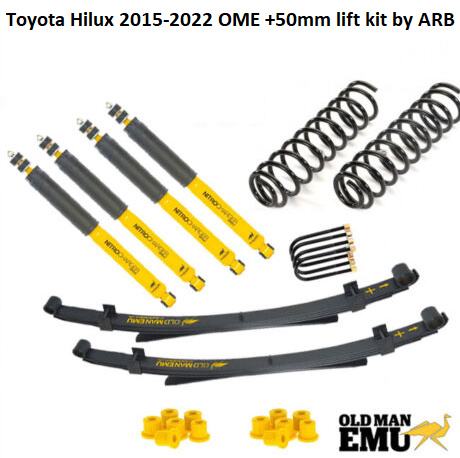 Toyota Hilux OME lift kit ovijes 2015+ tuv certifikat