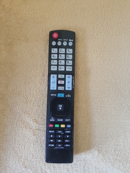 Télécommande Originale LG AKB73756502 - Compatible 50LA6608, 50LA660S, Etc. - Neuf