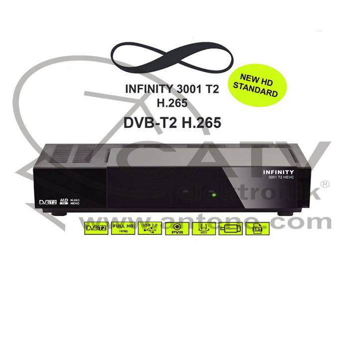 Infinity 3001 DVBT/DVB-T2 HEVC H.265 HD zemaljski prijemnik
