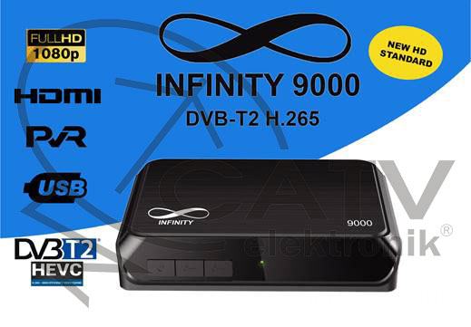 Infinity 9000 DVBT/DVB-T2 HEVC H.265 HD digitalni zemaljski prijemnik