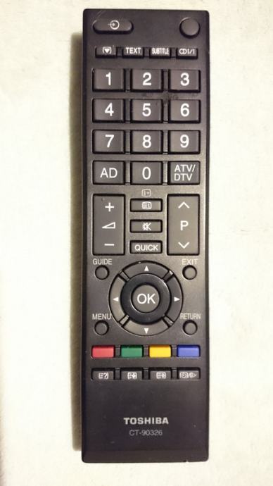 Telecomando Tv Senza Programmazione Telecomando Sostitutivo Toshiba CT-90326 - Universale, Per TV, Nessuna Programmazione, Batterie AA Tv 32 Pollici