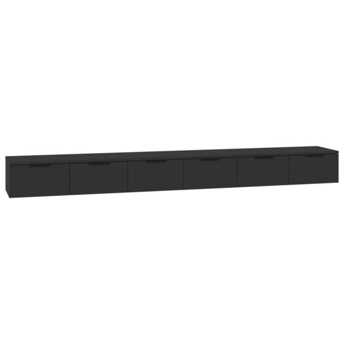 VidaXL Armadietto A Muro Con Cassetto In Legno Ingegnerizzato, Rovere Nero, 102x30x20 Cm, Moderno, Salvaspazio Per Soggiorno E Ingresso
