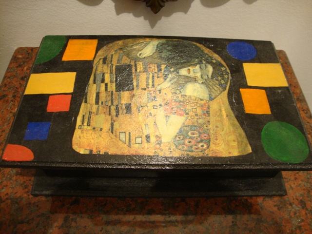 Drvena kutija - ručni rad - Gustav Klimt