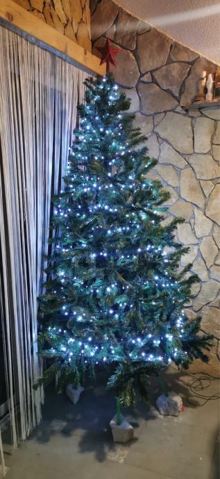 Umjetno božićno drvce (umjetan bor) cca 190-210cm visina