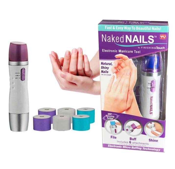 Naked Nails - set za brušenje i poliranje noktiju