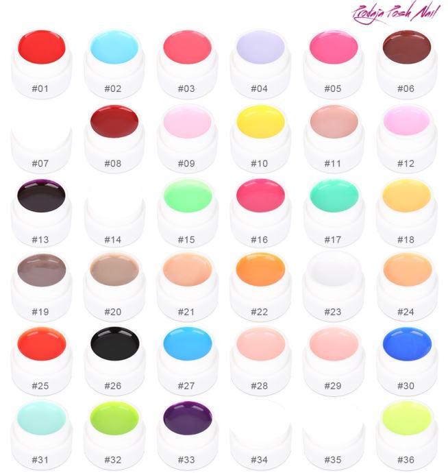 UV GEL U BOJI / GEL ZA NOKTE / materijal za nokte