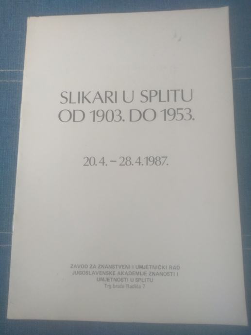 Slikari u Splitu od 1903.do 1953