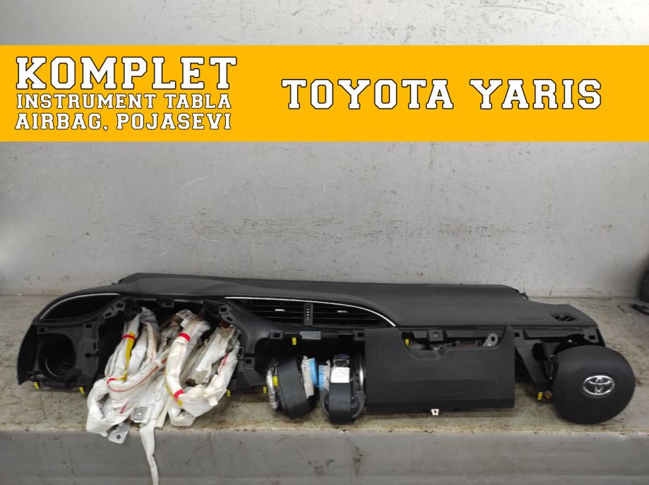 KOMPLET SET INSTRUMENT TABLA AIRBAG POJAS TOYOTA YARIS 14 16