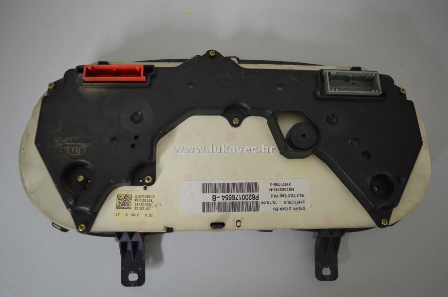 RENAULT KANGOO INSTRUMENT TABLA KANGOO KILOMETAR SAT 8200176654