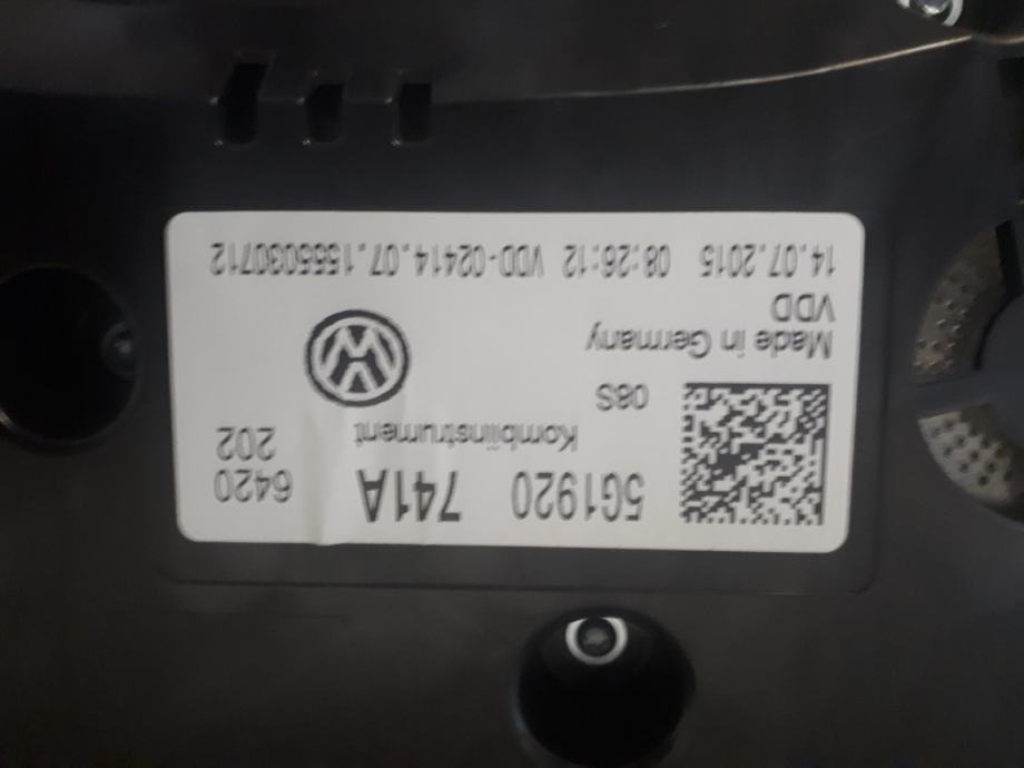 VW Golf 7 kilometar sat instrument tabla original