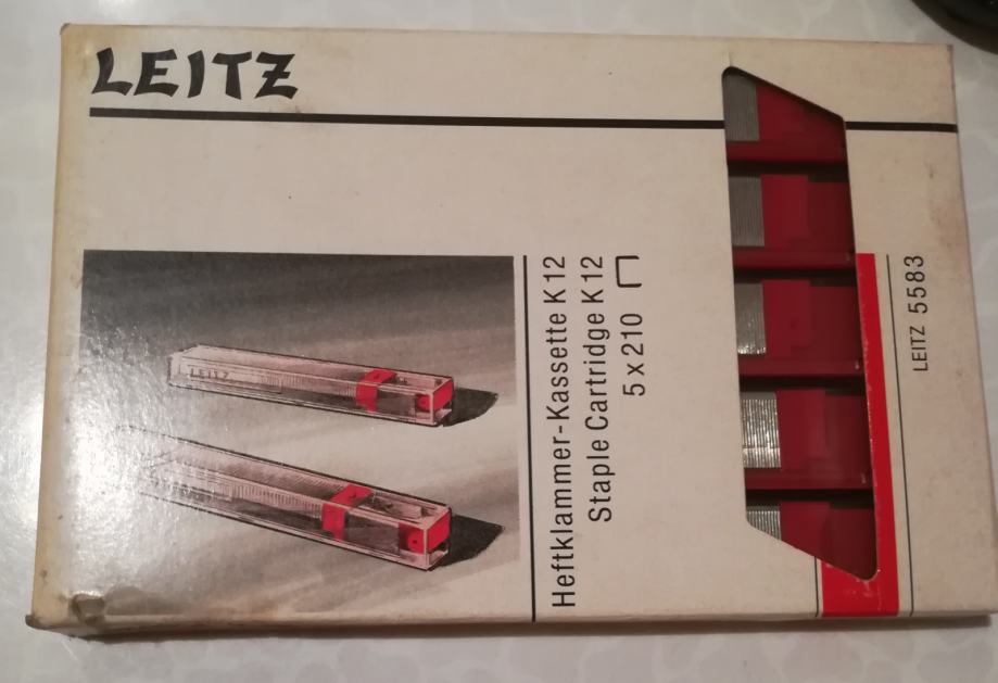 klamerice Leitz (56-80, 12 mm), crvene, strojne (u patronama)