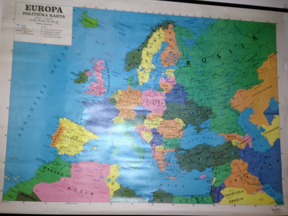 Politička karta Europe 