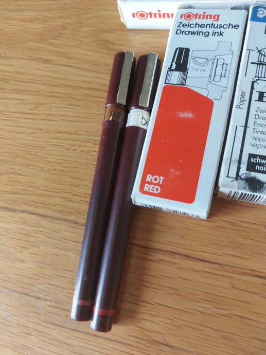 Pribor za tehničko crtanje Rotring, Staedtler, Lorenz