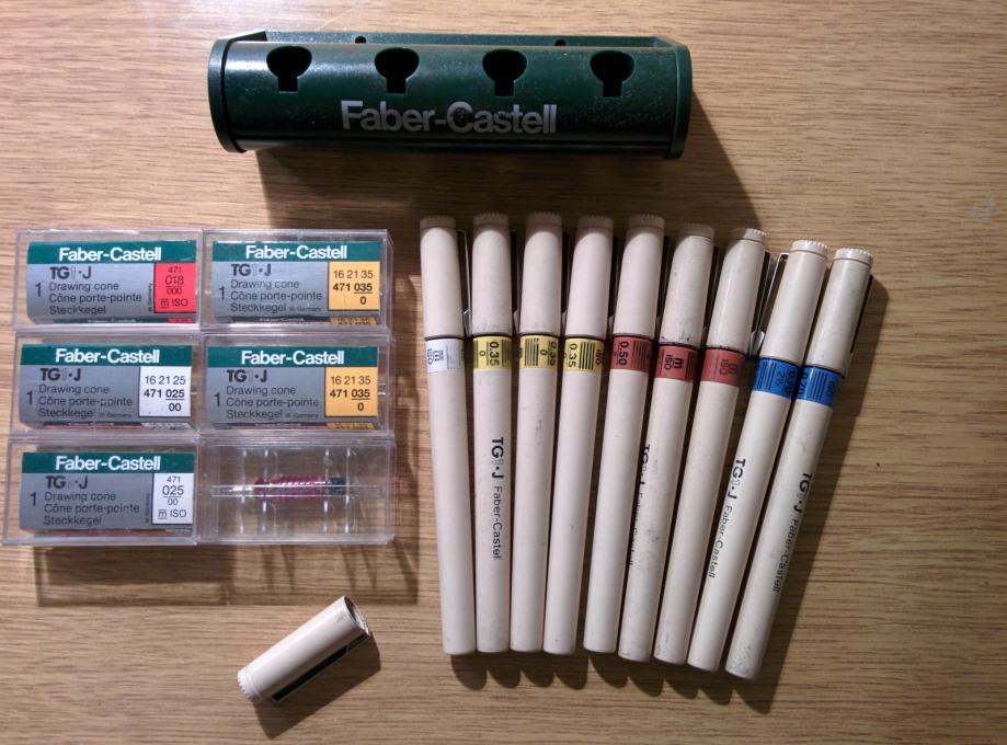 Rapidografi ROTRING FABER CASTELL STAEDTLER